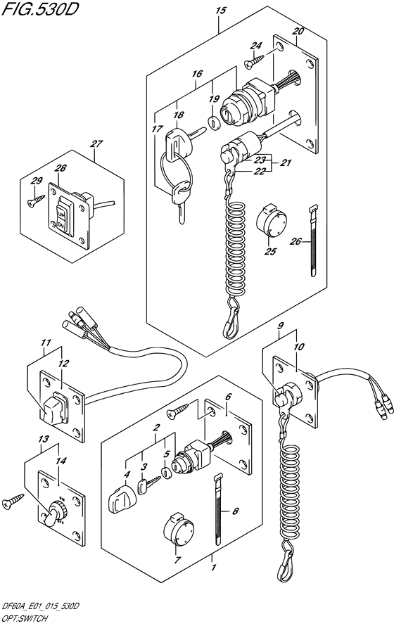 Опция: выключатель