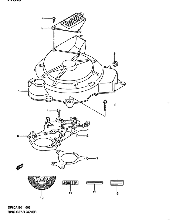 Крышка венцовой шестерни