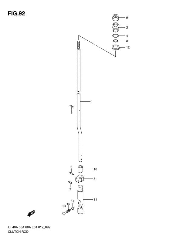 Сцепление rod (Df60a e1)