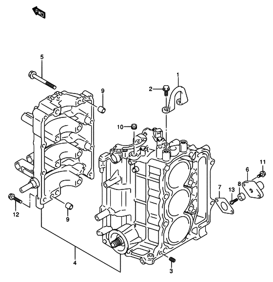 Блок в сборе цилиндр