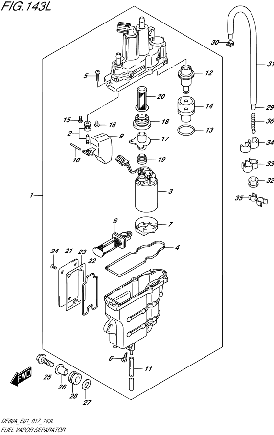 Сепаратор паров топлива