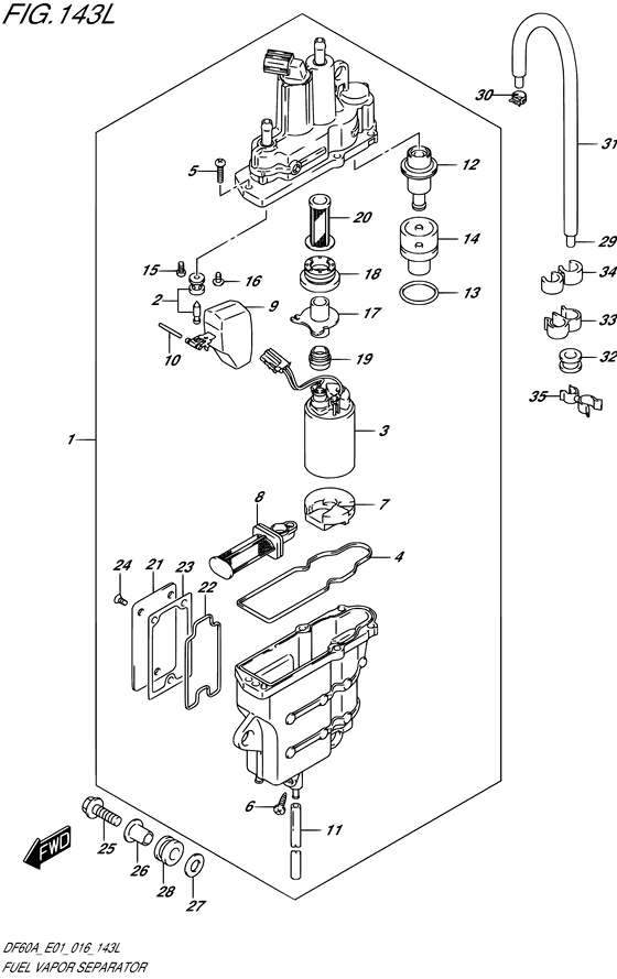 Сепаратор паров топлива