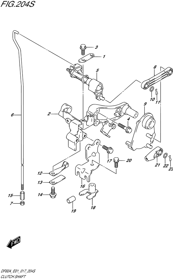 Вал сцепления