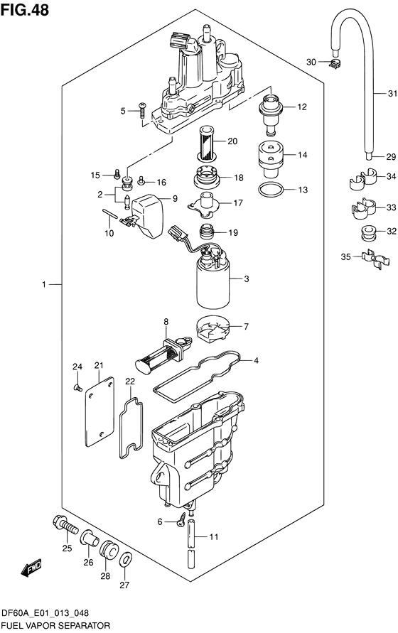 Сепаратор паров топлива