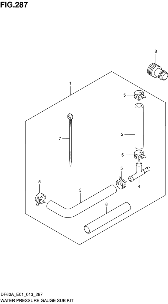 Комплект манометра давления воды