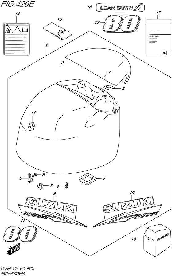 Крышка двигателя