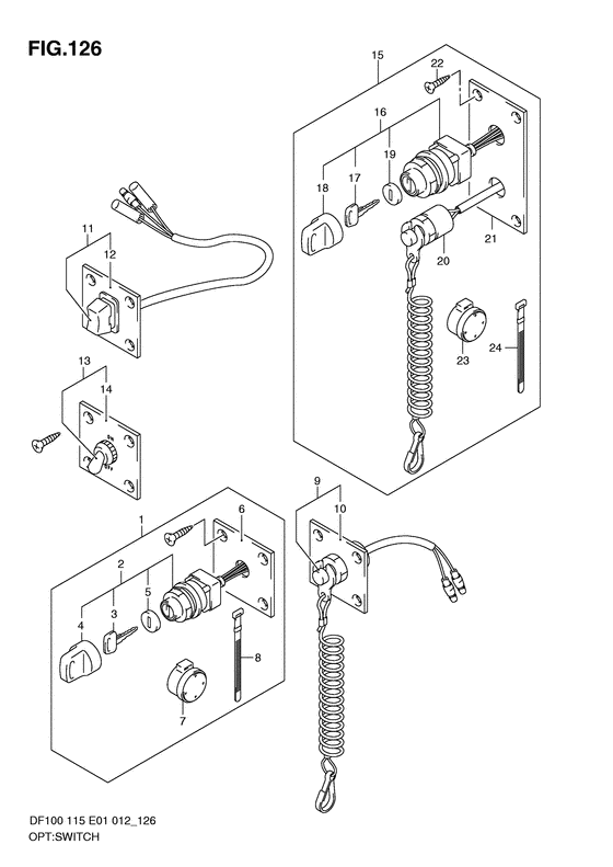 Switch volt change (опция; df115t e1)