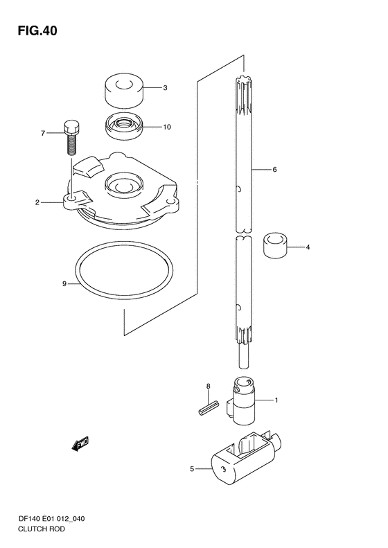 Сцепление rod (Df140t e1)