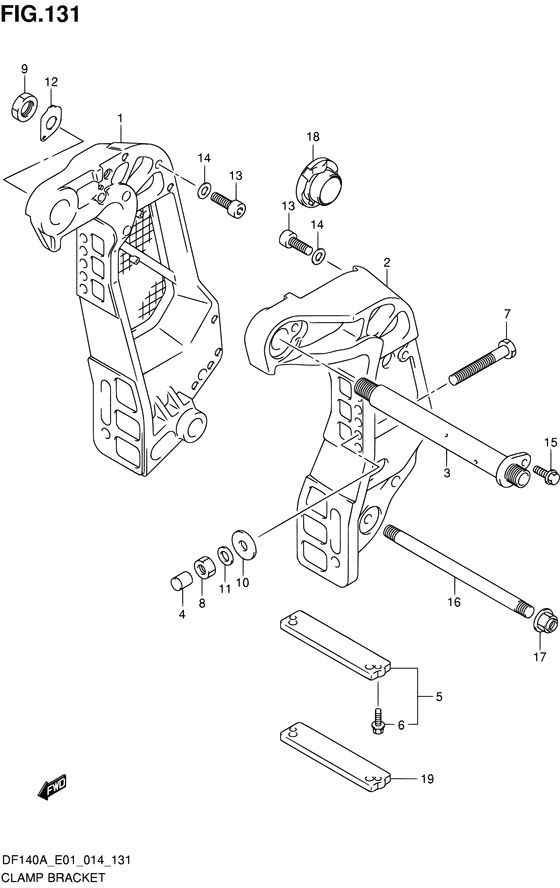 Зажимной кронштейн