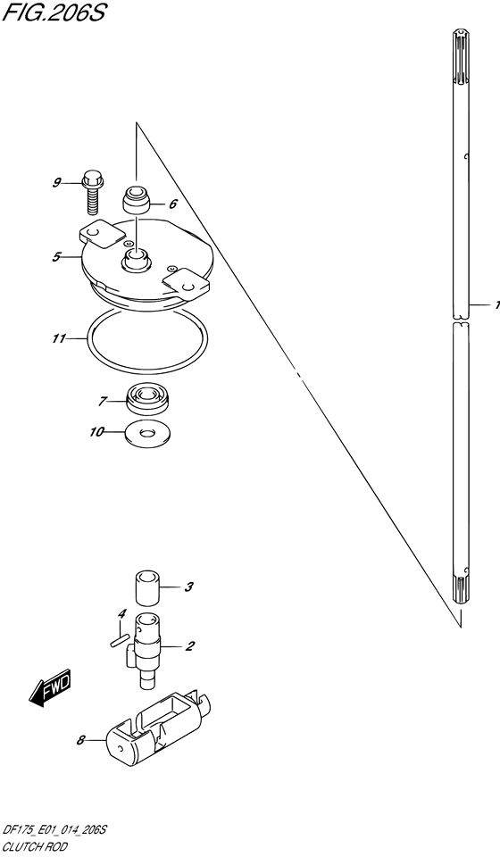 Тяга привода сцепления