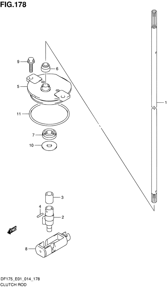 Тяга привода сцепления