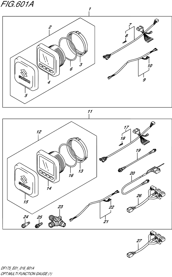 Opt:multi function прибор ((1) (DF150TG E01))