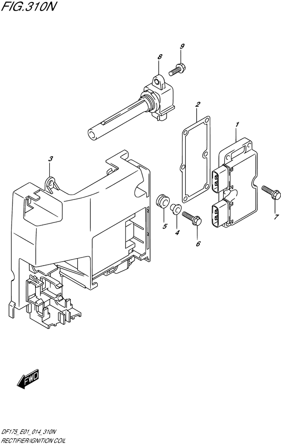 Rectifier/катушка зажигания ((DF175Z E01))