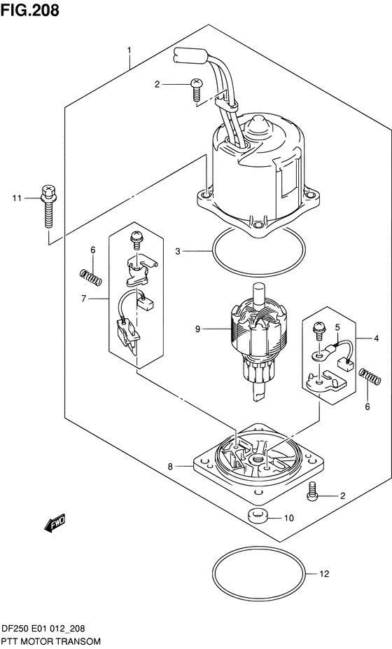 XX) (DF225Z E40)) ptt мотор transom ((x