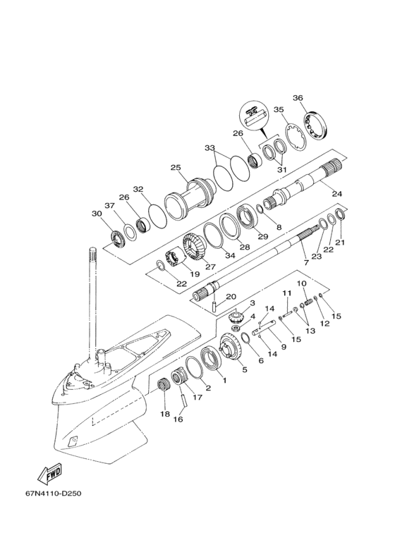 Lower casing привод (2a)
