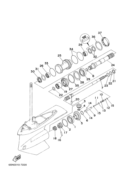 Lower casing. привод 2