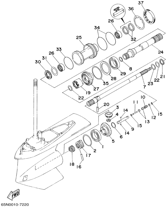 Lower casing привод (2a)