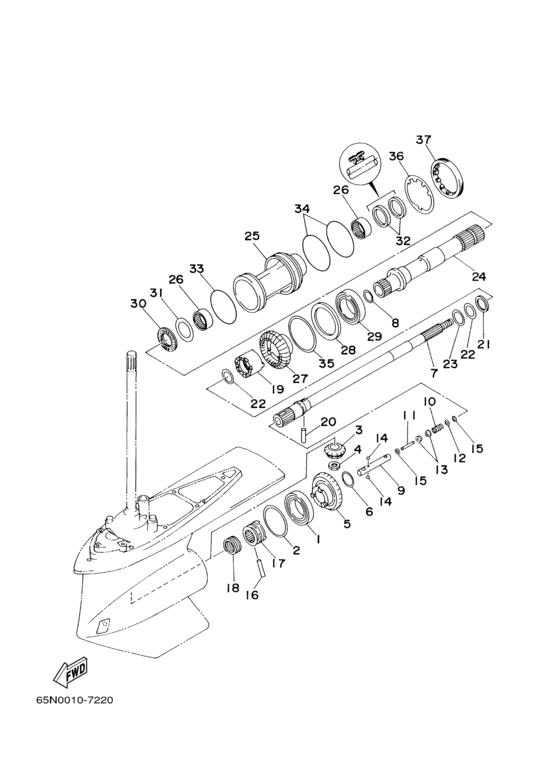 Lower casing привод (2a)