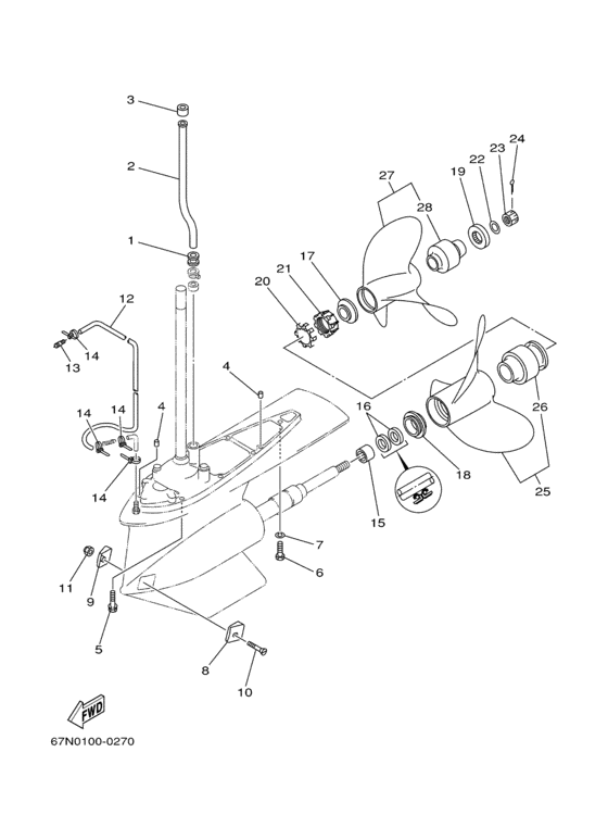 Lower casing привод (2b)