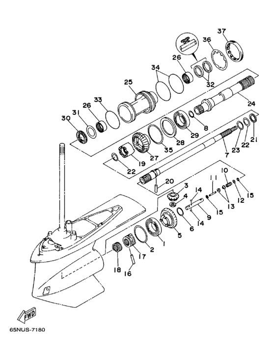 Lower casing привод (2a)