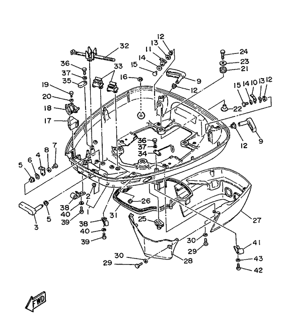 Bottom cowling