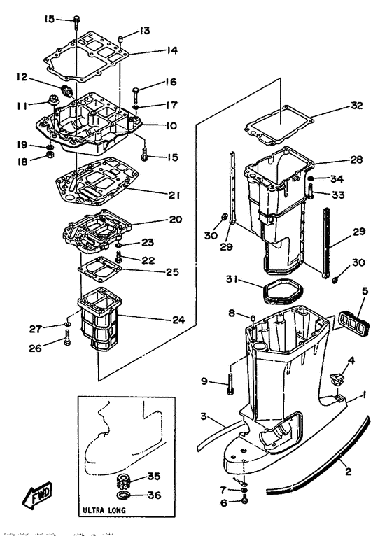 Upper casing
