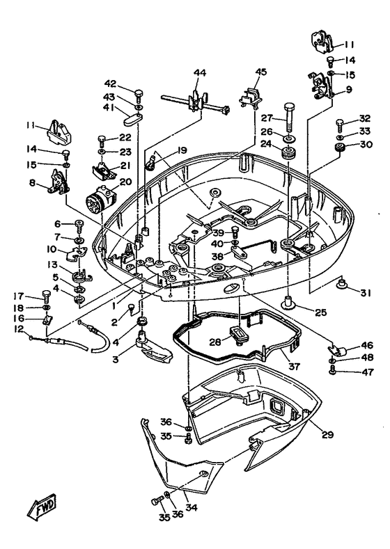 Bottom cowling