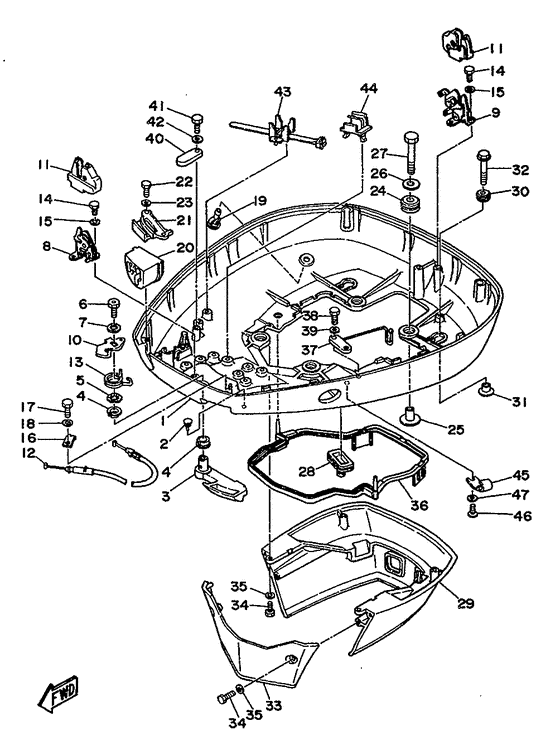 Bottom cowling