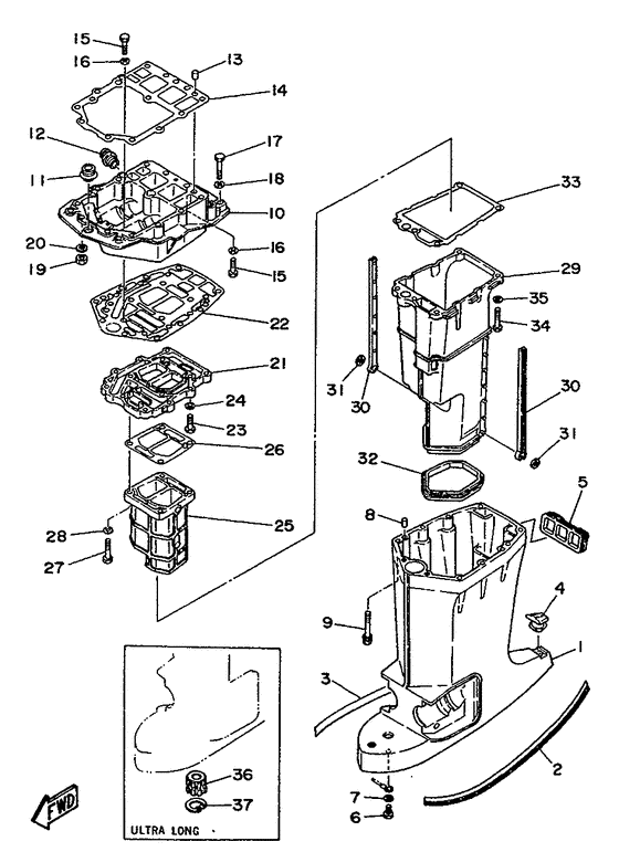 Upper casing