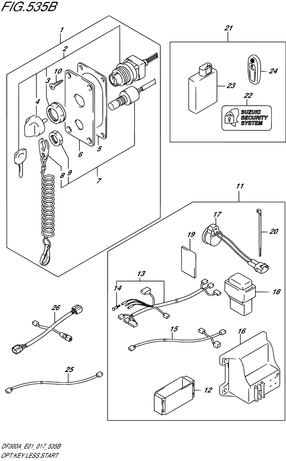 Opt:key less start ((DF250A E01))