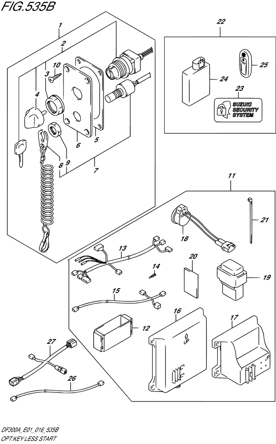 Opt:key less start ((DF250A E01))