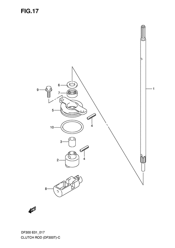 Сцепление rod (Df300t)
