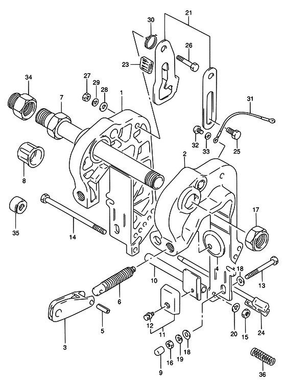 Зажимной кронштейн