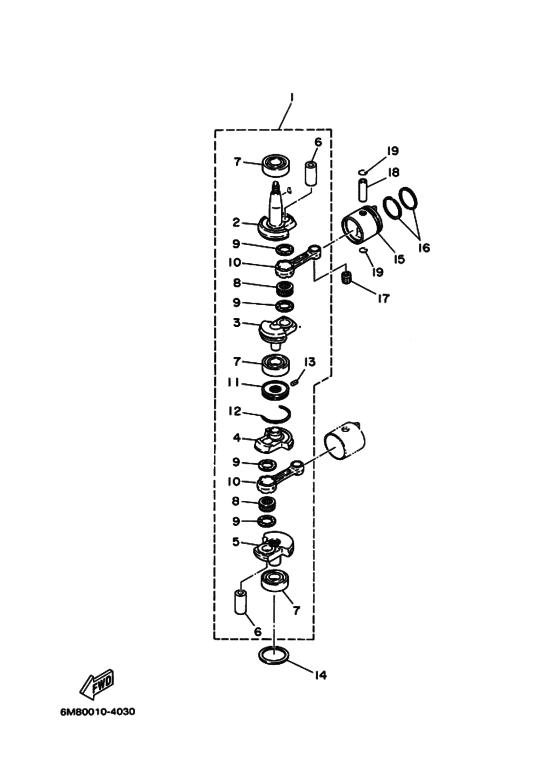 Коленчатый вал и Поршень