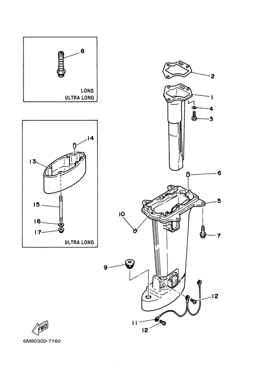 Upper casing