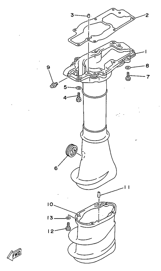 Upper casing