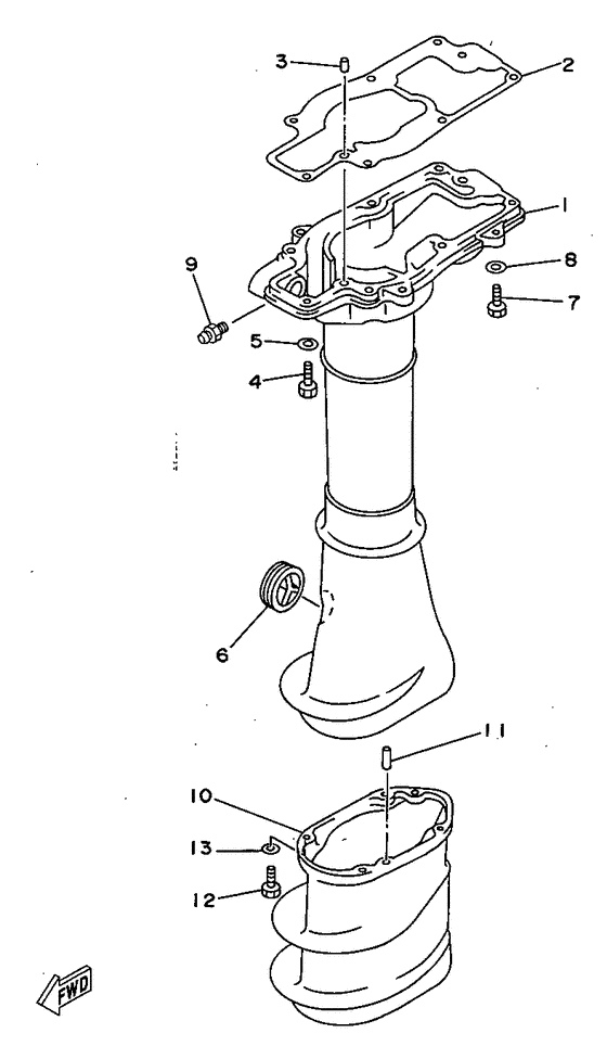 Upper casing