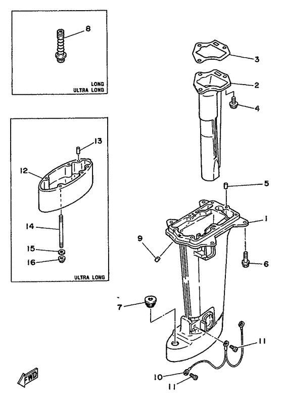 Upper casing