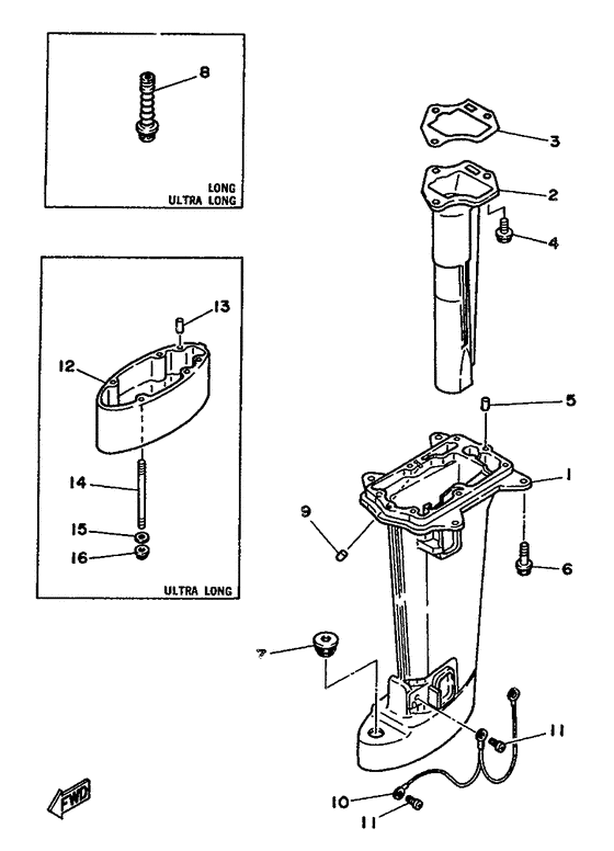 Upper casing