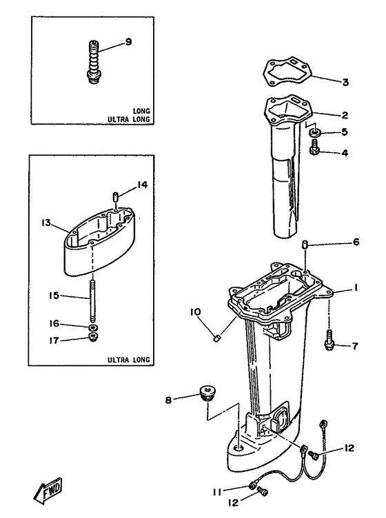 Upper casing