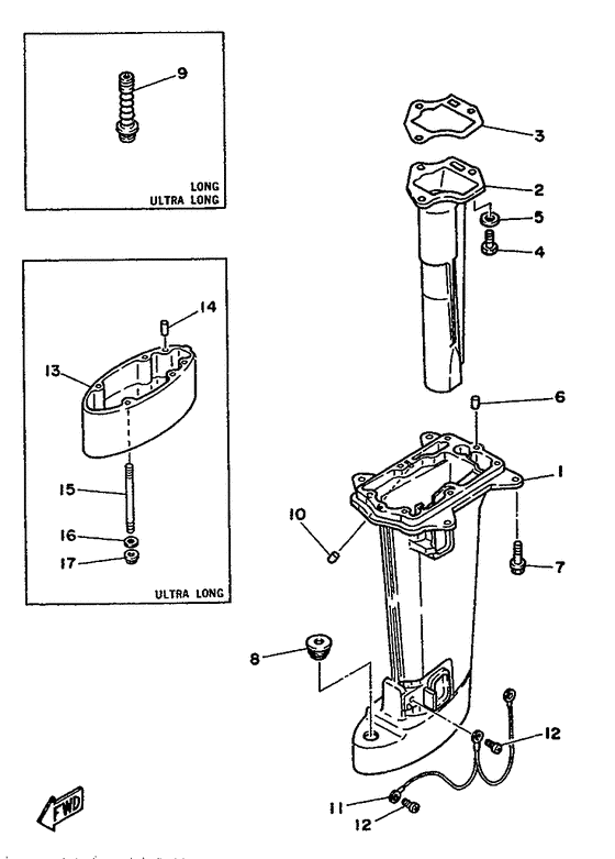 Upper casing