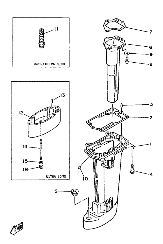 Upper casing