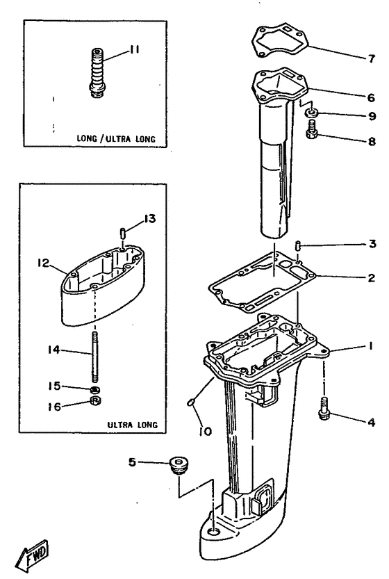Upper casing