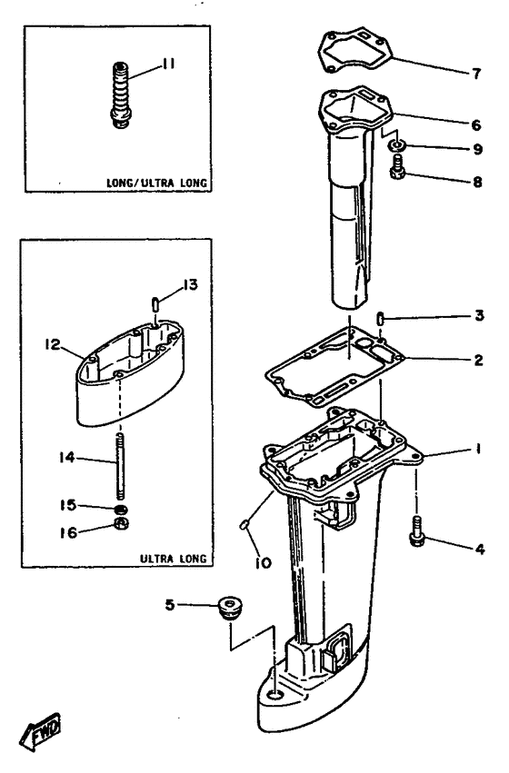 Upper casing