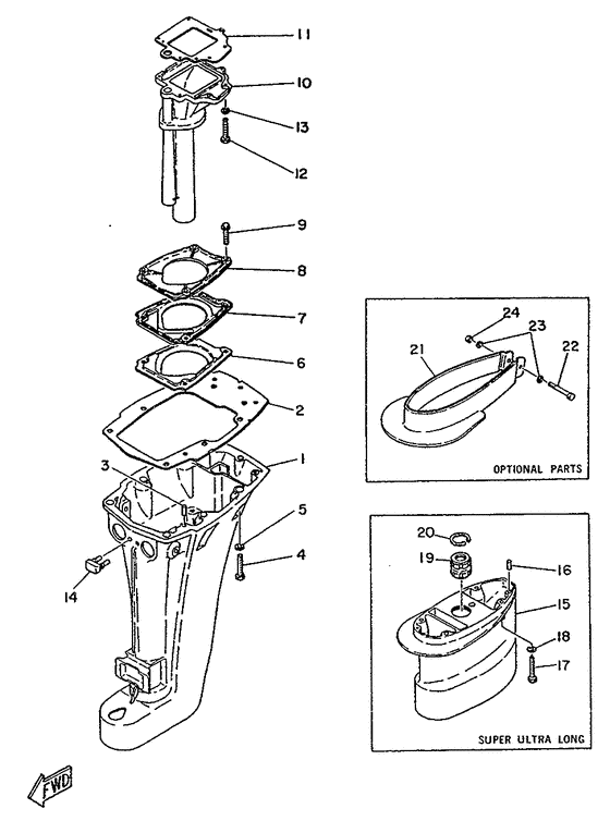 Upper casing