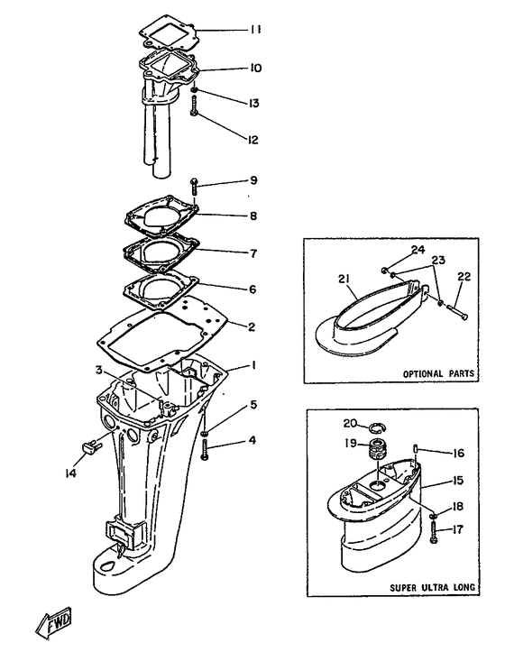 Upper casing