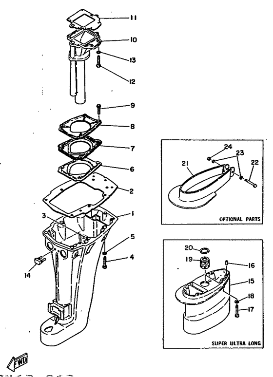Upper casing