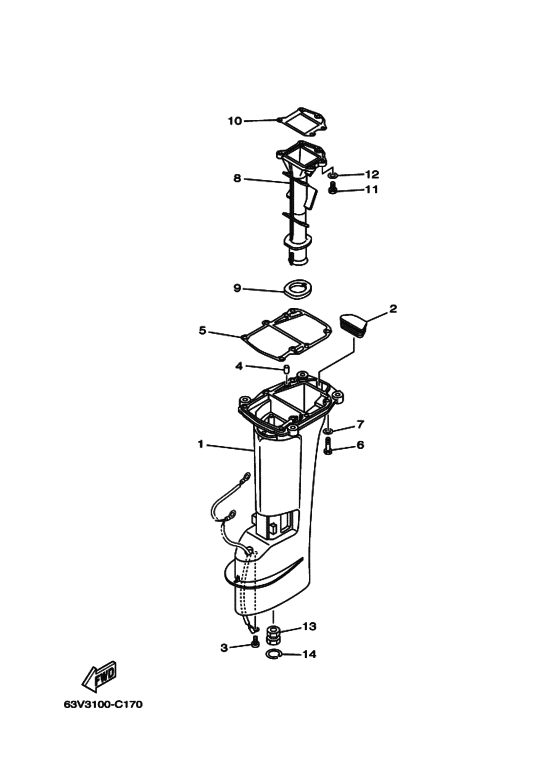 Upper casing