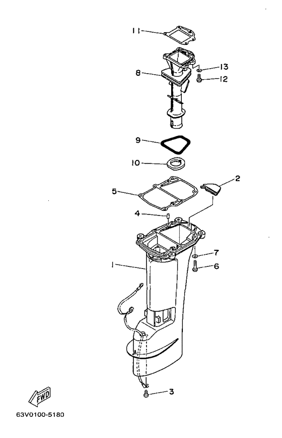 Upper casing