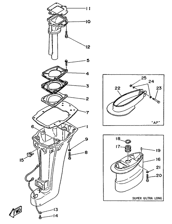 Upper casing